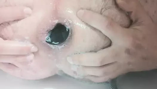 duş kremi olarak lube buttplug içinde göt
