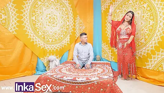INKA SEX - Chudai - Stepmom and stepdaughter get fucked by perverse Indian stepdad.