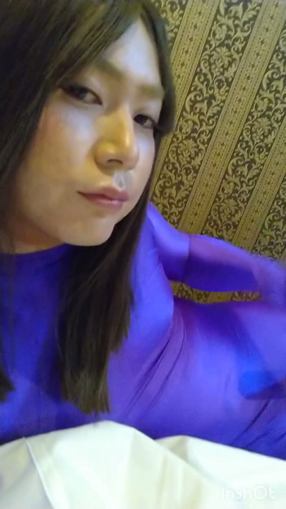Crossdresser masturbate wearing morphsuit | Clip 1