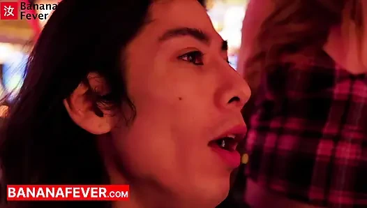 Vegas Jackpot: Ripped Asian Stud with Chiseled 8-Pack Pounds Pale Redhead Ginger Until Massive Facial