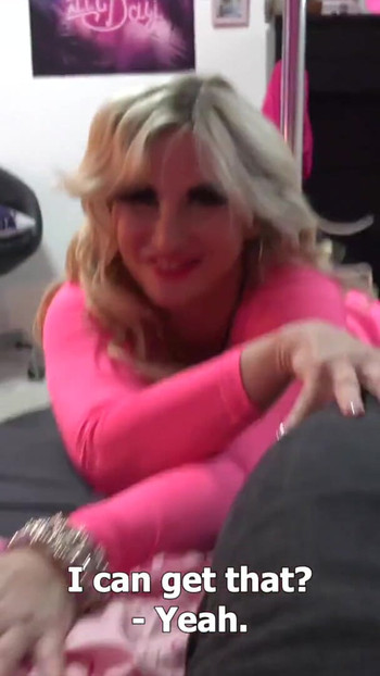 Spectacular moment from "Czech Streets - Jaruska the Barbie stripper"