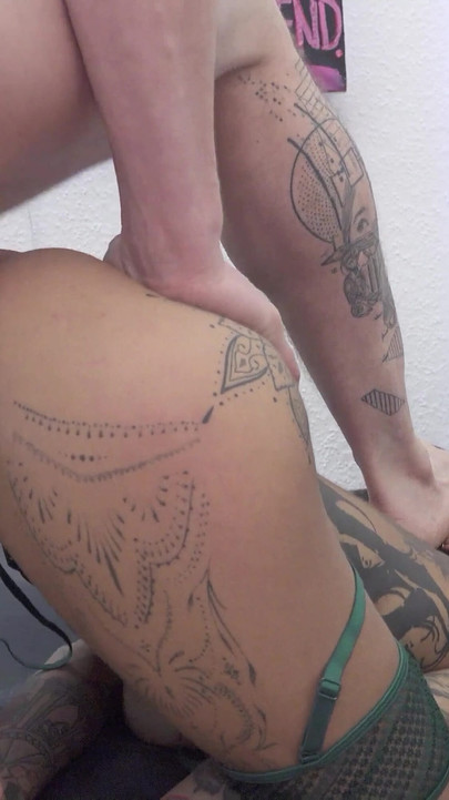 Must-see moment from "Extrem Inked German Bitch Fiina at Rough Amateur Sex with Big Dick Guy"