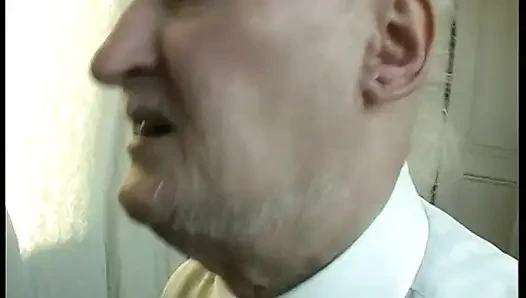 Old Lecherous Has Only Sex on His Mind During a Job Interview with a Big-breasted Applicant