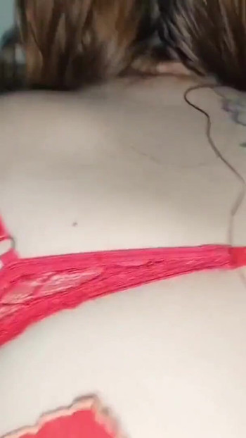 Powerful moment from "Several amateur sex sessions between a couple who likes to cum"