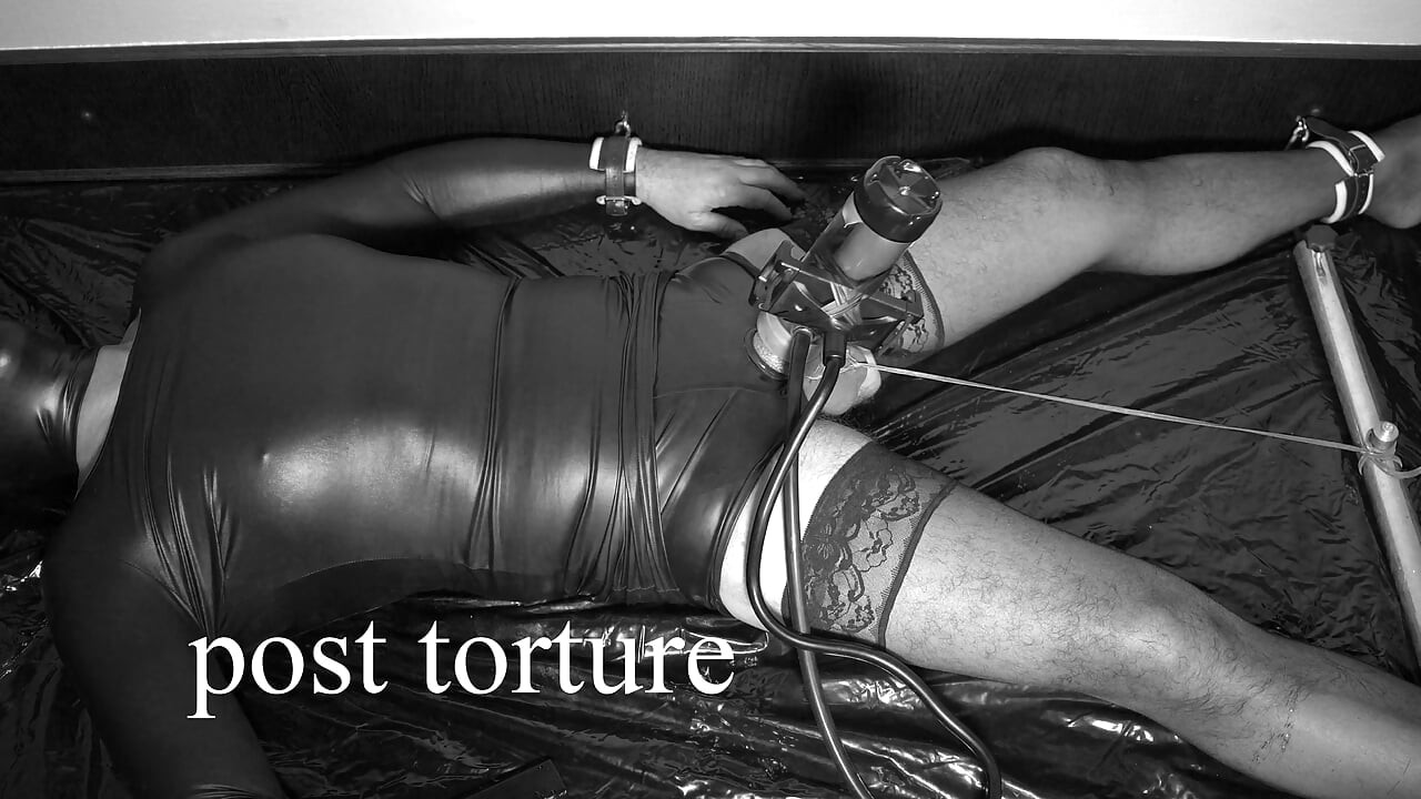 Cross Dresser Milked Dry by Venus 2000 with Tied Balls