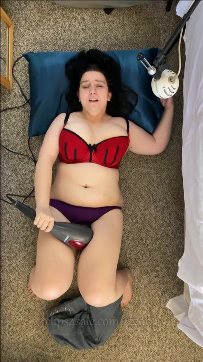 Quick and Sneaky Orgasms - Powerful Massager - Denim Jeans, Bra, and Panties | Clip 1