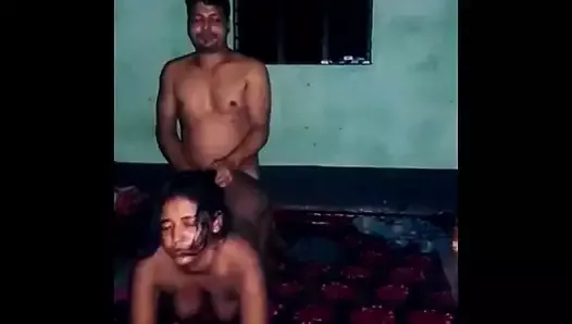 Young lovers make a sex video