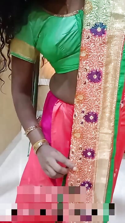 Desi Tamil Dusky Wife Seduces Bull in Red Underwear - Nipple Play, Cuck Watches! Indianhotwifex