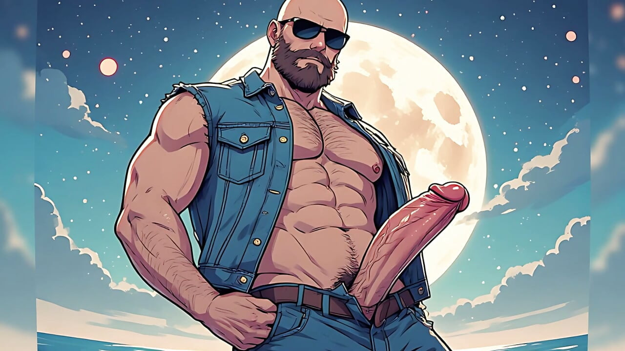 Cocks Out at Beach (ai)