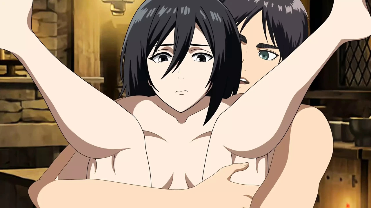 MIKASA ACKERMAN FUCKING WITH EREN (ATTACK ON TITAN HENTAI)