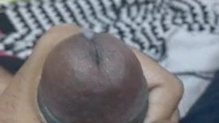 Indian guy slowly wanking his lovely cock.