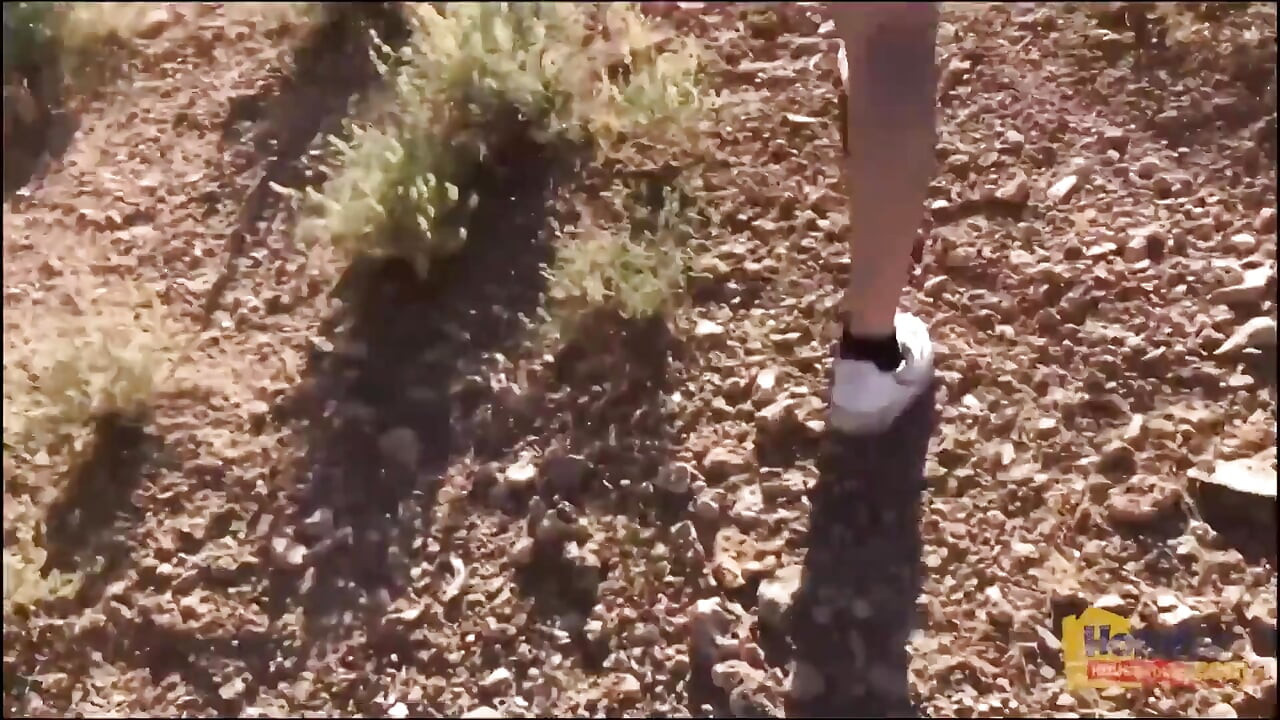 Sweet Young Pussy in the Open Desert