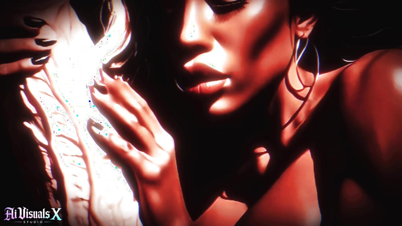 INTERRACIAL FANTASY: EBONY Beauties Worship Big White Cock - Titfuck, Blowjob & Facial (AI Generated)