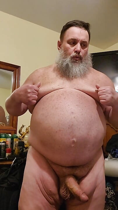 Daddy Bear Jacking His Cock