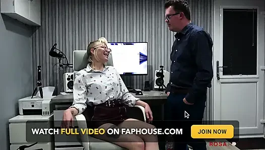Office Slut #2 - Sucking the Bosses Cock