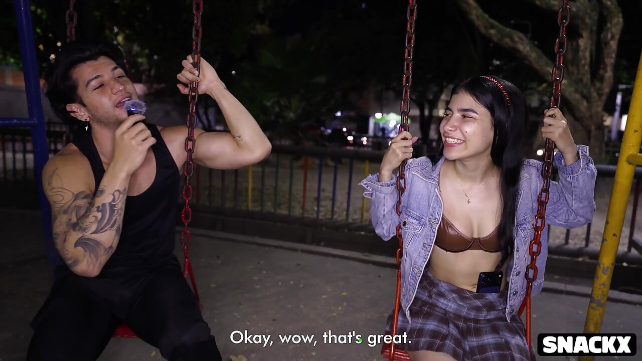 She Was Shy but Curious - Playground Interview Turns Into All-night Anal