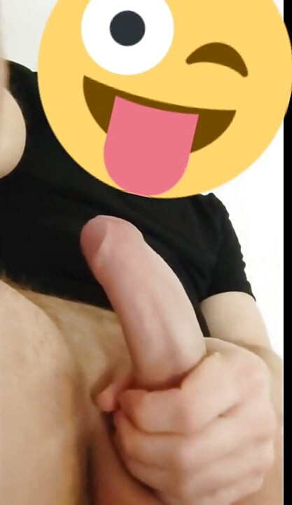Glacing my black t-shirt with white creamy cum