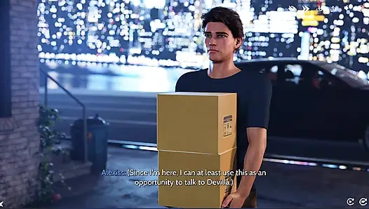 После вина и флирта, Gabby вытягивает Alexis от Sue в приватную комнату ночного клуба для VIP-стриптиз и страстного секса