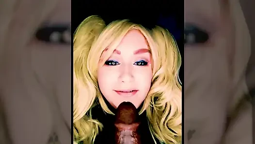 Hott Blonde Next Door Wants to Try Sucking on Your Big Black Juicy Cock