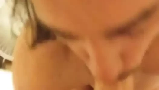 Husband sucking my cock