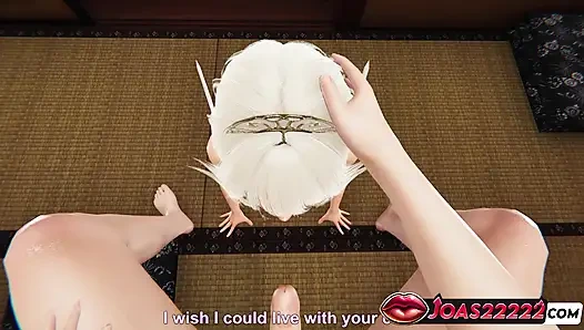 Elf Elisa in 3D Animation - Frenulum Licking Fetish Handjob for Big Dick, and Deepthroat Sloppy Mouth Fuck