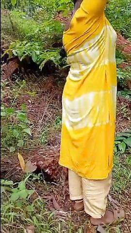 My wife fucking in forest