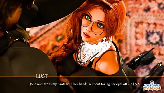 Sisters in Sin Gameplay Part 12 - Lust Performs the Sexual Ritual with Esther in the Library