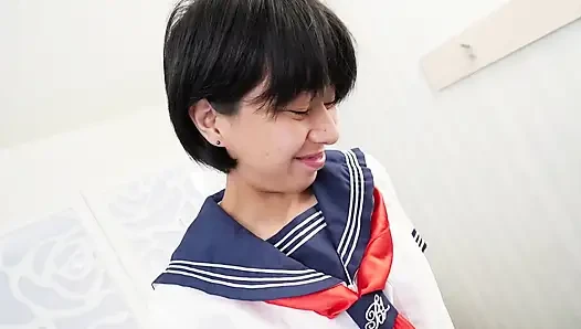 Hitomi tamura si wanita amatir berseragam yang lagi ngasih layanan seks intim vol 3