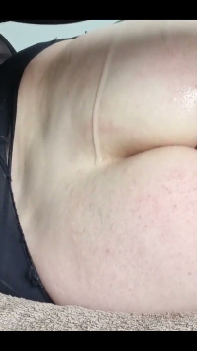 Huge glass dildo in redheads booty. Fisting this fat ass. | Clip 1