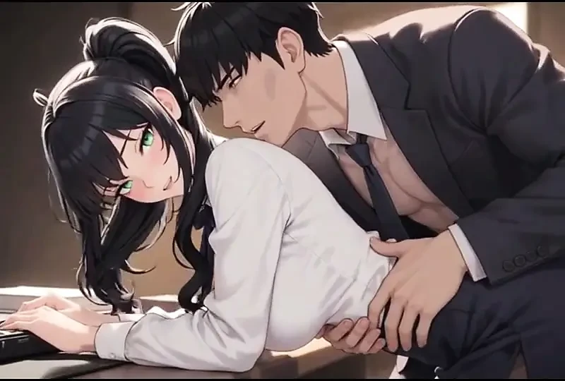 Big tits secretary gets bent over the desk by her boss for fucking private meeting