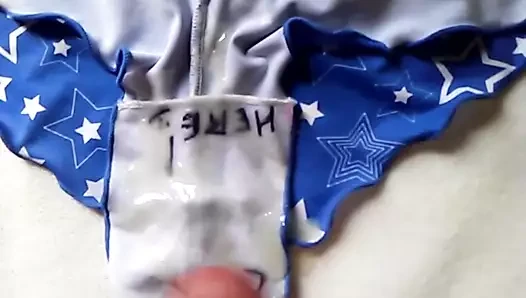 cum on Lori Anderson's  panties
