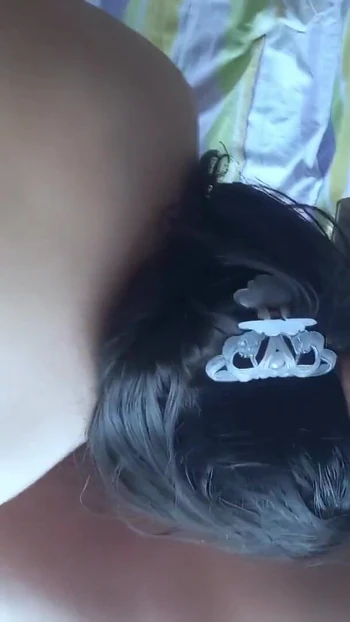 Captivating moment from "Perverted stepmom has threesome with two strangers"