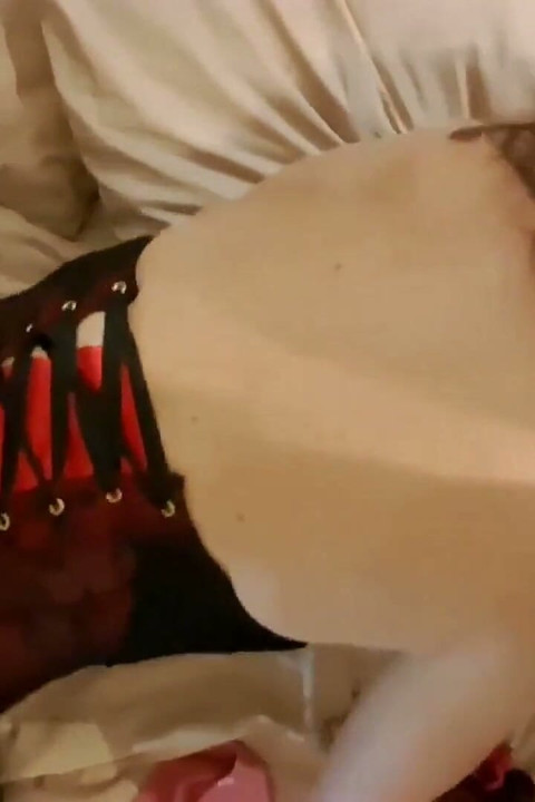 1552 - White Slut, Thong and Corset, Spandex Pants, Heels, Blowjob, POV, Doggy Style