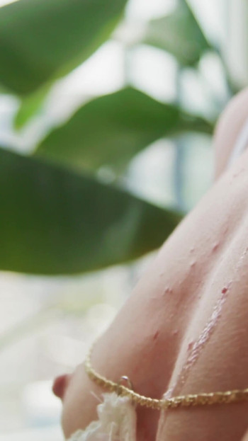 Spectacular moment from "Blonde model drools all over her boyfriends cock"