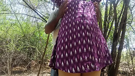 Forest side fucking with step sister