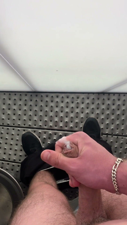 A quick bare fuck in the highway  toilet full gay movie with cumshots | Clip 2