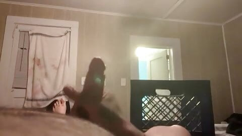 Jacking my hard cock
