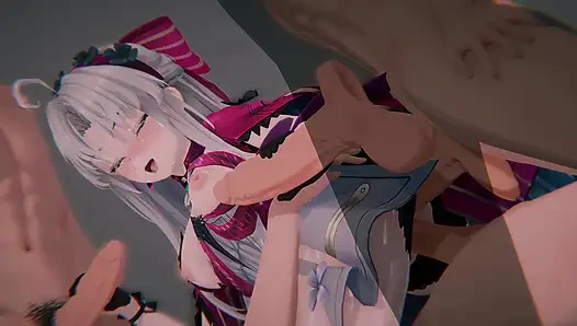 =Wuthering Waves= Carlotta's "MAFIA SCANDAL": Anal, Bound Heiress, POV Sandwich DP & Double (4K)