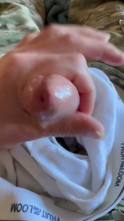 Army soldier customizes some tighty whities for a follower | Clip 2