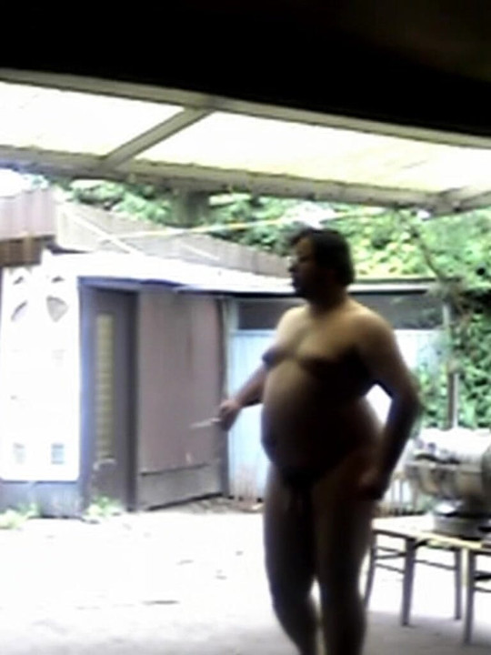 dance naked in front of the garage