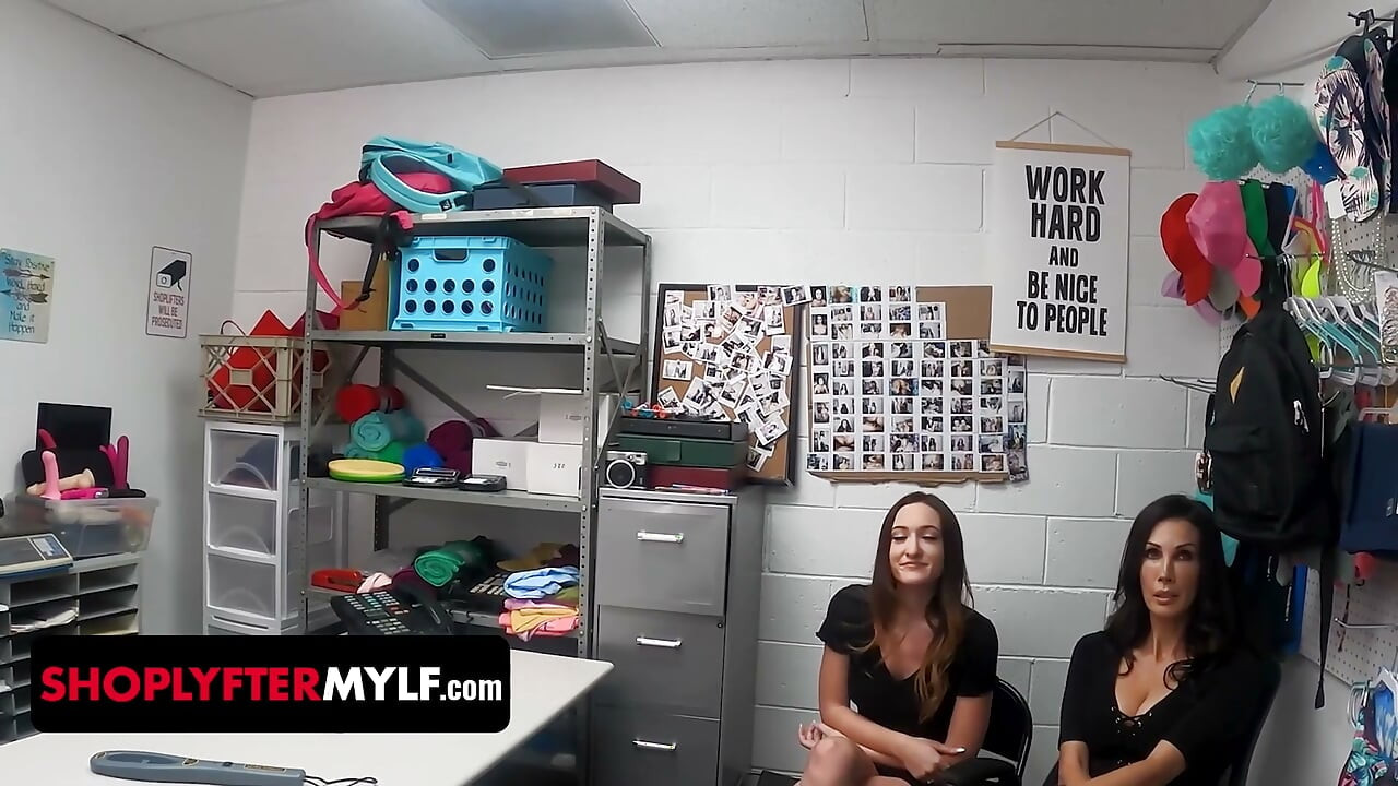 Shoplyfter Mylf - Hot Teen & Her Gorgeous Stepmom Get Taken For Strip Search In The Security Office