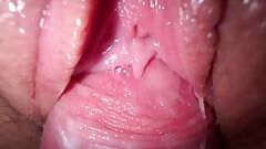 Close up fuck with teen stepsister, tight creamy pussy