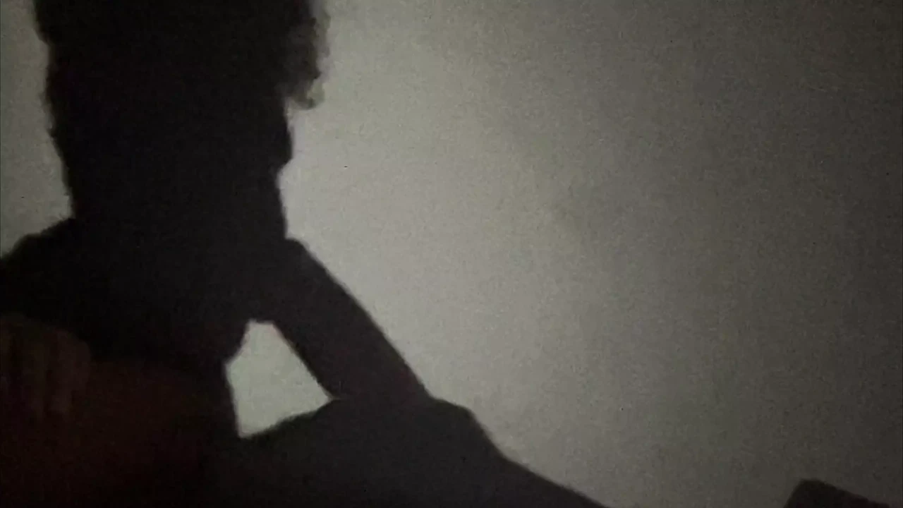 Delicious game of shadows, shadow woman sucks the silhouette of the big dick until the cum explodes