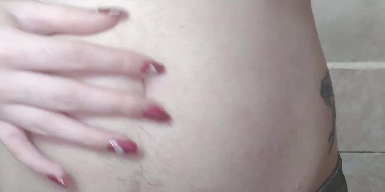 I Caress, Squeeze and Inflate My Hairy Belly