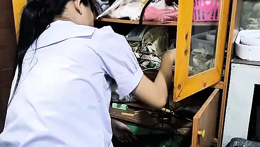 POV thailändische studentin nong cherry (hinter den kulissen)