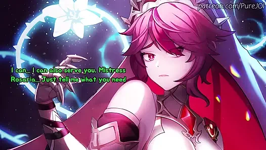 Rosaria from Genshin Impact makes your cock suffer (Edging JOI)