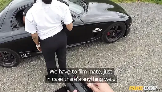 Fake cop - lass uns die polizisten ficken dreier pOV