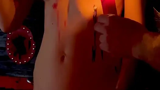 Мои Соски Становятся Очень Твёрдыми От Воска!