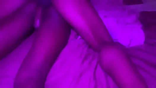 Hot ebony babe sensual moment from the back and the side