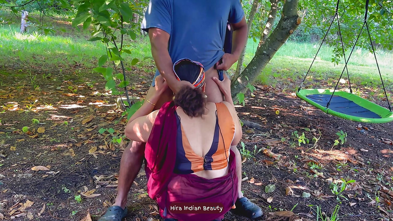 Face fucking my Best Friend's Wife. Cheating Saree Sex in Outdoor. Deepthroat Milf
